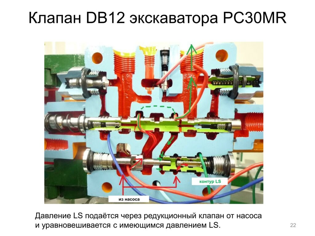 Клапан DB12 экскаватора PC30MR экскаваторов PC300-400 